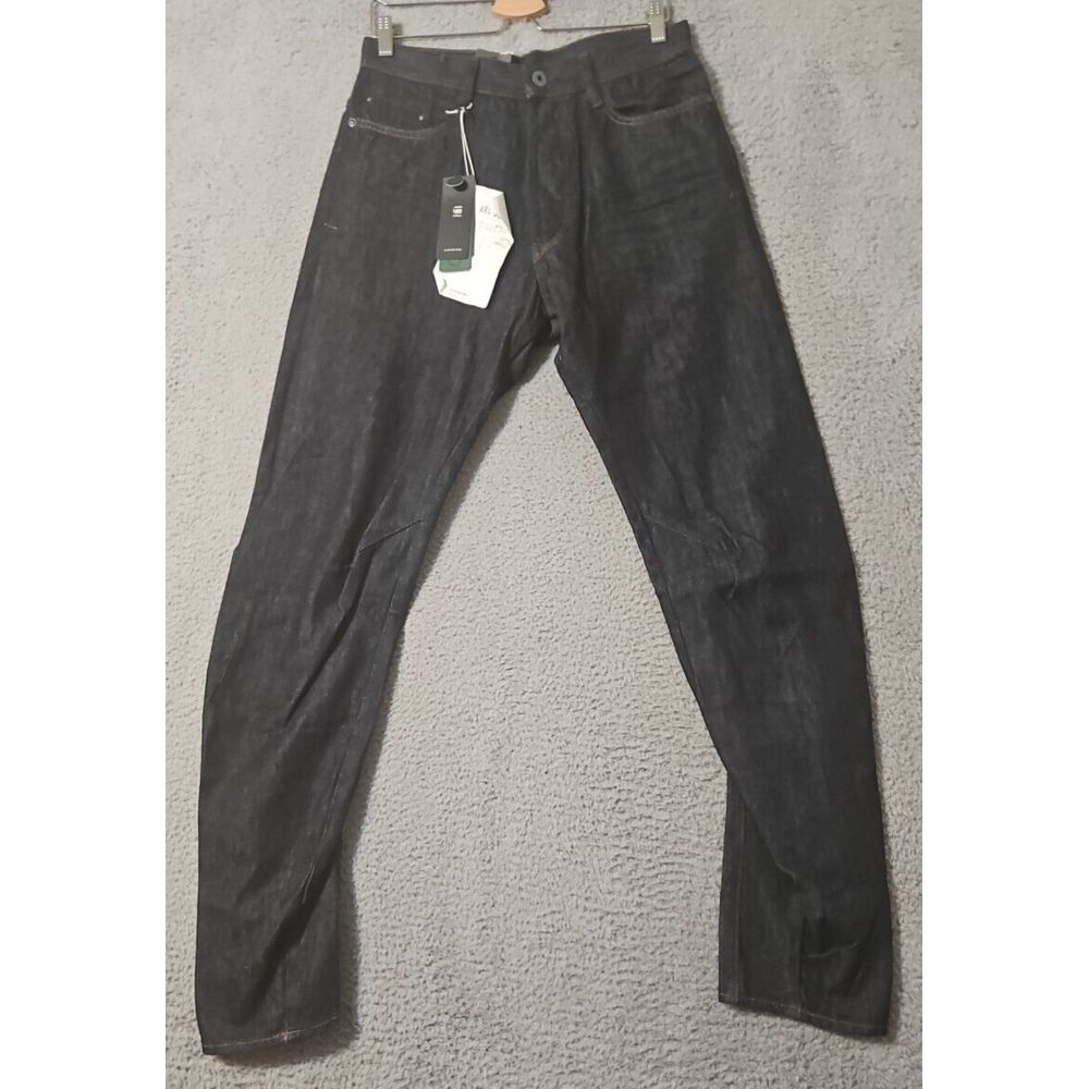 G-star RAW Mens ARC 3D Raw Denim Jeans Blue Button Fly Men's Size 30 x 34 NWT
